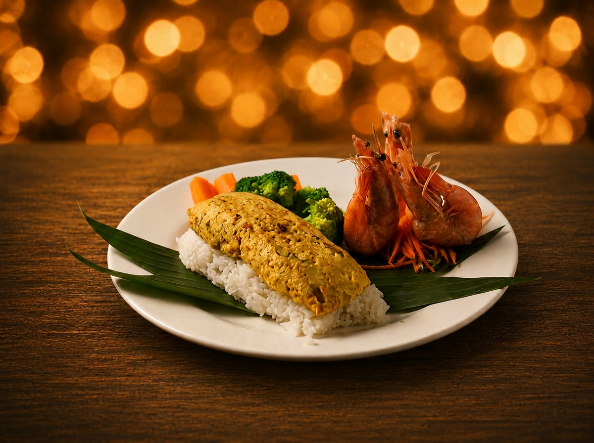 Pepes Tahu with Shrimp